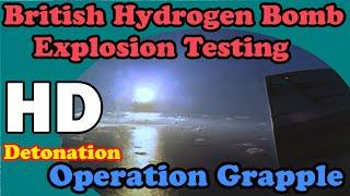 HD British Hydrogen bomb explosion test awesome