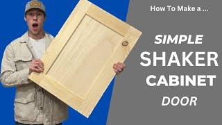 How To Make Cabinet Doors - Super Simple - #diy #woodworking #cabinet