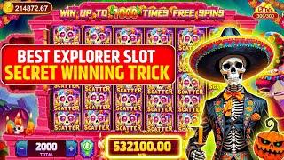 Explorer slots game jitne ka tarika  explorer slots game tricks  1000 se 100000 jit liya jackpot