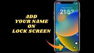 Add Your Name On Lock Screen iPhone  How To Put Your Name On Lock Screen iPhone.#tipsandtricks