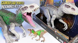 NEW Camouflage and Battle Indominus Rex Jurassic World Dinosaurs Collection