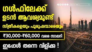 Gulf job vacancy 2022 Malayalam  ഗൾഫിലെ ഏറ്റവും പുതിയ ജോലി ഒഴിവുകൾ  Mallu Jobs  01