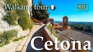 Cetona Tuscany Italy【Walking Tour】History in Subtitles - 4K