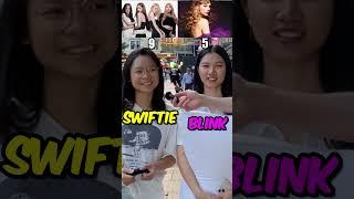 BLINK or SWIFTIE? BLACKPINK or TAYLOR SWIFT? #blackpink #taylorswift #swifties #blink #lisa #kpop