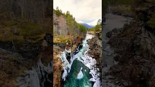 Norway Before the Freeze Slettafossen Last Autumn Glimpse