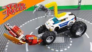 Lego Police Cars and Construction Trucks Experimental Excavator Vehicles For Kids