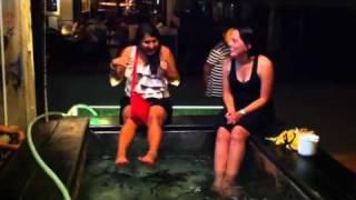 Indian girls gone wild in a fish tank