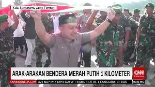 Arak-Arakan Bendera Merah Putih 1 Kilometer  REDAKSI PAGI 190822