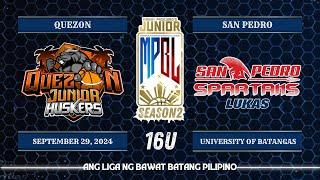 Junior MPBL Season 2  Quezon Junior Huskers vs San Pedro Spartans  16U