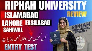 Riphah international University Islamabad Review  RIU Lahore  All Campuses  Admission Guidance