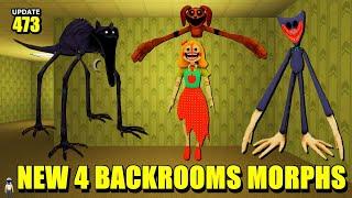  Update 473  How to get All 4 NEW BACKROOM MORPHS #backroomsmorphs #roblox #huggywuggy