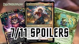 Bloomburrow 711 Spoilers - Free Spells New Rat Legend Powerful 1 Drops