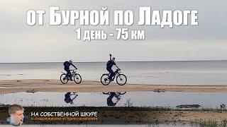 Велопокатушка от Бурной по Ладоге. 1 день - 75 км