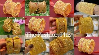 Latest 22k Gold Chur Bangle Kada Designs with Weight and Price @TheFashionPlus