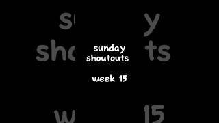 Sunday shoutouts week 15 #lego #ninjago #shorts #legosets #minifigures #legominifigures