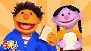 Peanut Butter & Jelly featuring The Super Simple Puppets  Kids Songs  Super Simple Songs