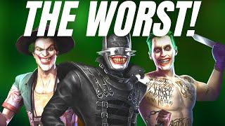 Ranking ALL Joker Characters  Injustice Gods Among Us 3.4 iOSAndroid