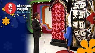 Contestant Gives the Big Wheel a Big Spin During the Showcase Showdown - The Price Is Right 1985