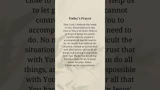 #PrayeroftheDay#Prayer#Prayers#DailyPrayer#PowerofPrayer #icandoallthings #nothingisimpossible