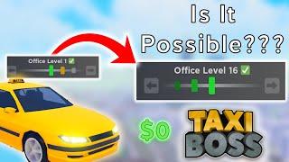 Can you complete Taxi Boss company without spending money? Roblox Taxi Boss