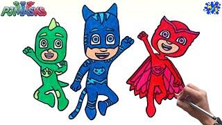 How to Draw Pj Masks Easy Step by Step