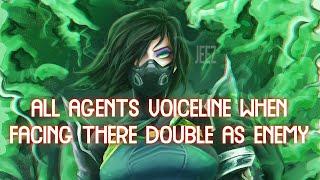 ALL AGENT VOICELINES WHEN THEY FACE THERE DOUBLE AS ENEMY IN VALORANT