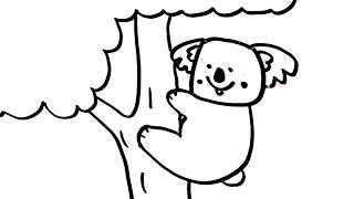 How to Draw a Cute Cartoon Koala