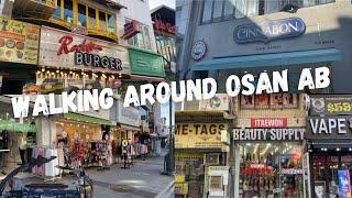 WALKING AROUND OSAN AB International Food & Stores in Songtan 송탄관광특구 Songtan Tourist Zone