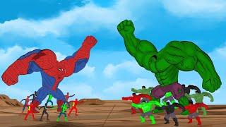 Evolution of Hulk vs Evolution of Spider-Man 2022  SUPER HEROES MOVIE ANIMATION