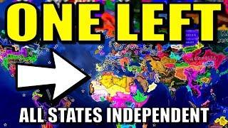 All States Independent Until 1 Country Left  Hearts of Iron 4 HOI4 Battle Royale Mod