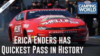 Erica Enders has QUICKEST Pro Stock pass in History