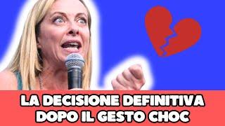  GIORGIA MELONI LA DECISIONE CHOC DOPO IL TERRIBILE GESTO…