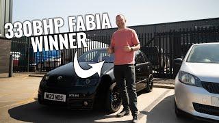 WINNER Trevor Picks Up His New 330BHP FABIA VRS 