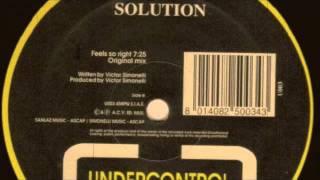 Victor Simonelli Presents Solution - Feels So Right Solutions Original Mix 1993