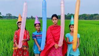 outdoor fun with Rocket Balloon and learn colors for kids by I kids episode -173.