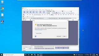 Fix Error Opening Recording Device In Audacity
