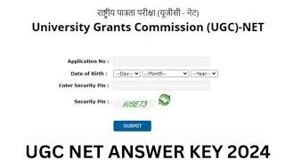 UGC NET Answer Key 2024 OUT at ugcnet.nta.ac.in Download Subject-wise December Response Sheet