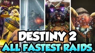 All Fastest Raid Speedruns in Destiny 2 Full Raids