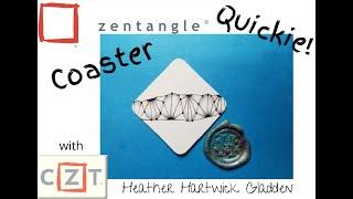 Coaster  Zentangle® Quickie