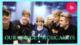 REACTING TO OUR OLD CRINGEY MUSICALLYS FT. Loren Beech Tyler Brown Blake Gray HRVY Simon Britton