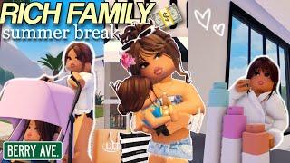 Rich Family Summer Break   Roblox Berry Avenue Roleplay