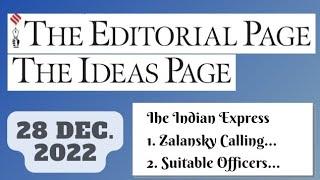 28th December 2022  Gargi Classes The Indian Express Editorials & Idea Analysis  By R.K. Lata