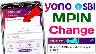 How to change yono sbi mpin  sbi yono mpin change  mpin change yono sbi  change mpin in yono sbi