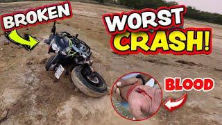 I crashed my Z900  85000 ka kharcha   100% bike damage total loss ho gya