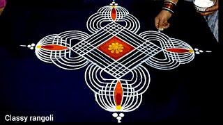 Amazing padi kolam  Festival rangoli design Traditional Friday muggulu