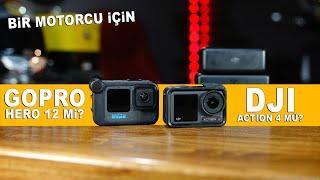 Bir Motorcu Gözünden Gopro Hero 12 mi? Dji Action 4 mü?