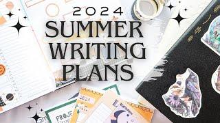 WRITING PLANS FOR SUMMER + CAMP NANOWRIMO - Author Inspo  #authortube #planwithme