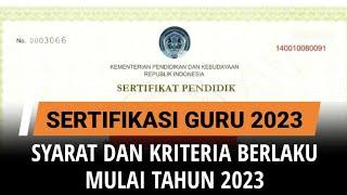  Syarat & Kriteria Mendapatkan Sertifikasi Tahun 2023