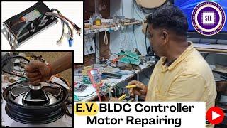 BLDC Controller Motor Repairing  EV controller motor connection  Mosfet checking. #electrical #see