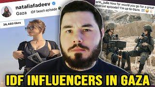 IDF Influencers are now Posting THIRST TRAPS and PODCASTS From Gaza